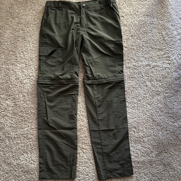 Women's Olive Wide Leg Pants - Picture 1 of 3